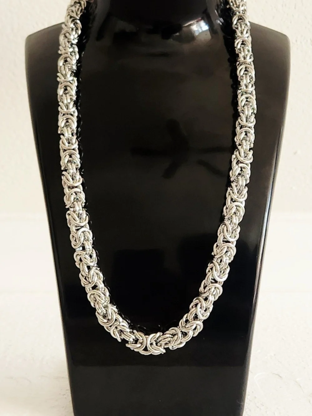 Silver Byzantine Stainless steel chain/necklace